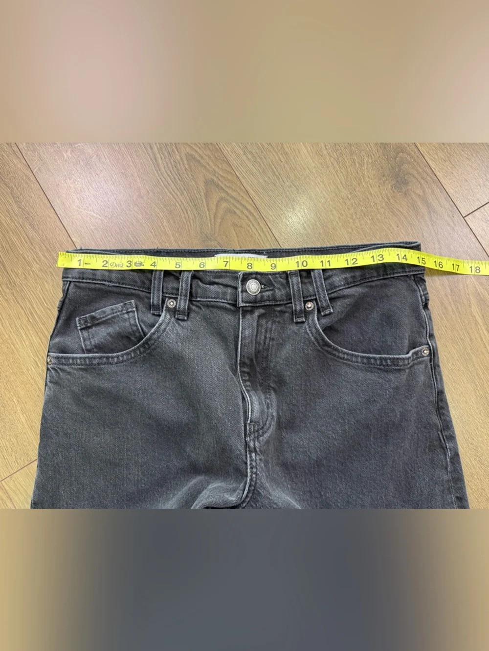 Free People We The Free Risk Taker Raw Hem Straight Leg Jeans Black Size 27